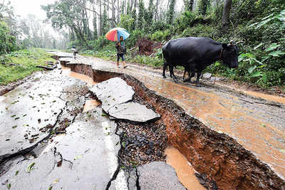 Kodagu reels under monsoon havoc: Split wide open