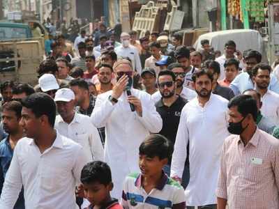 GHMC polls: Asaduddin Owaisi campaigns in Jambagh division, locals question him about flood relief assistance