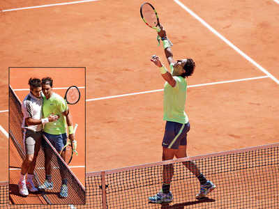 French Open semi-final: Rafael Nadal easily powers past Roger Federer