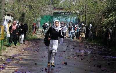 Kashmir: Students clash with police, exams postponed