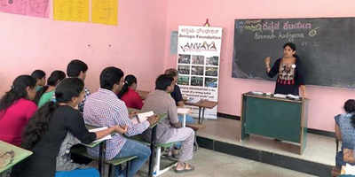 Teaching Kannada is their passion, service