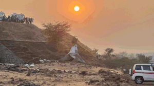 'A man, his seat belt still strapped, was thrown out of the aircraft...'