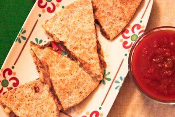 Healthy recipe: Black bean and pepper jack quesadillas