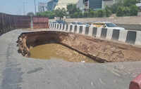 2 days on, Sohna highway sinkhole widens, cracks appear on carriageway and service road