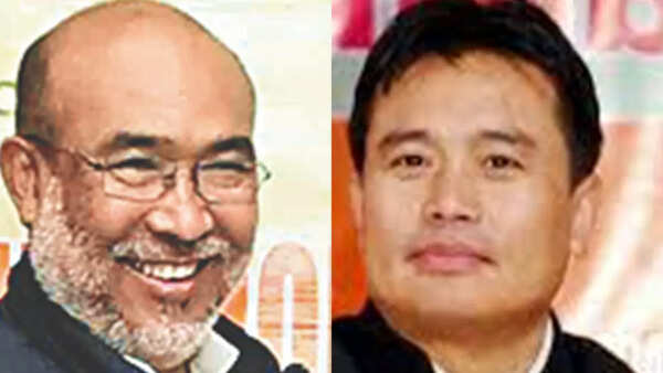 Manipur: N Biren Singh & Thongam Biswajit rush to Delhi, hope for a new CM gets wings
