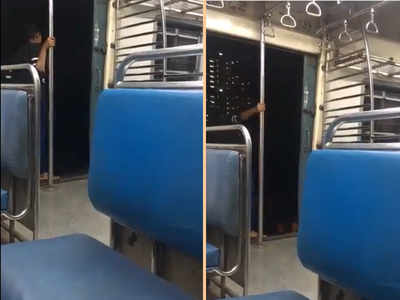 Mumbai: Woman caught on cam doing stunts on train