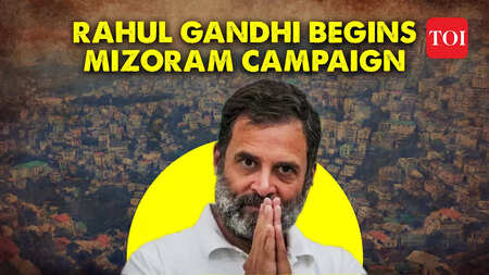 Rahul Gandhi arrives in poll-bound Mizoram on two-day visit to campaign for Congress candidates