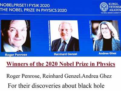 Three share Nobel prize in physics for discoveries about black hole