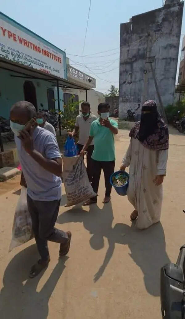 Fed up with garbage pile-up, Mahabubabad residents dump bags of waste in govt office