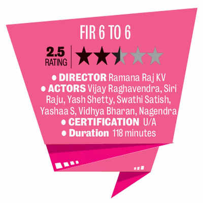 Kannada Movie Review–FIR 6 to 6: A thriller with many characters on the run