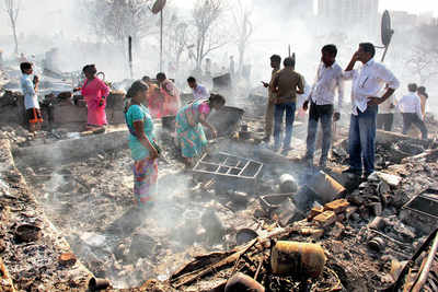 Kandivali slum fire: 2 months on, govt says 1,199 shanties gutted