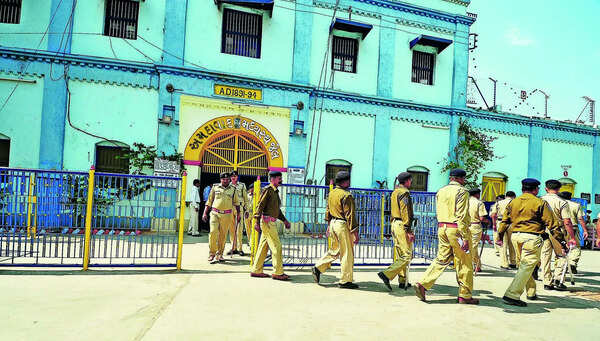 Four undertrial prisoners booked for attacking staff inside Sabarmati Central Jail