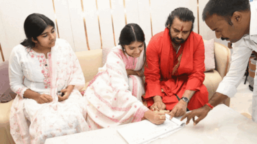 Tirupati laddu row: Pawan Kalyan visits Tirumala temple with daughter to offer prayers, signs 'declaration of faith'