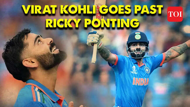 Virat Kohli goes past Ricky Ponting to become 3rd highest run-getter in ODIs