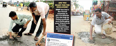 Bengalureans are throwing a pothole challenge to make city’s roads ‘fit’