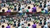 Covid-19 crisis: Farmers reeling under lockdown woes sit on dharna at KR Market in Bengaluru 