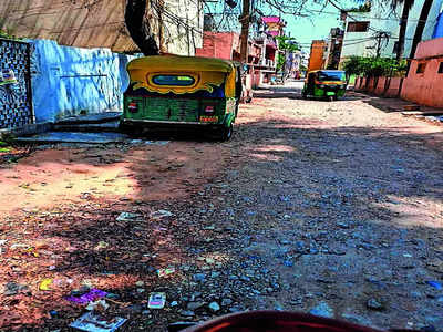 Kullappa Circle roads crumble as repairs stalled amid land dispute