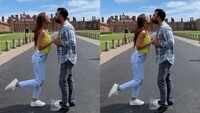 Shilpa Shetty and Raj Kundra seal their love with a kiss in London! 