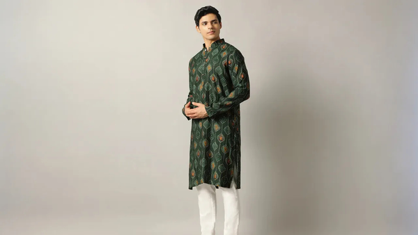 Printed Summer Kurtas for Men: Perfect for Daytime Celebrations