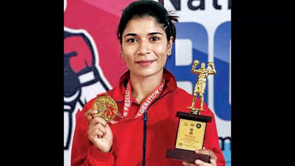 Telangana: Double delight as Nikhat Zareen bags gold and best boxer award