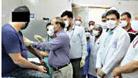 Covid-19 vaccine trail begins, Delhi man gets first shot 
