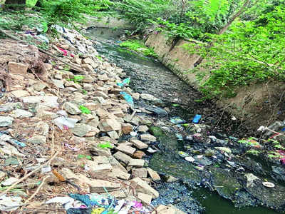 HRBR Layout’s collapsed rajakaluve wall awaits fixing