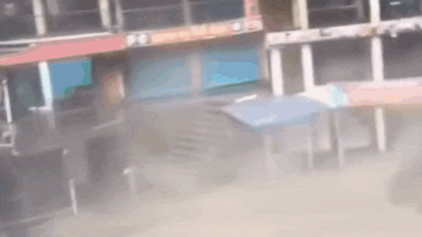 Watch: Kempty Falls swells after heavy rain, debris blocks NH 707A in Mussoorie