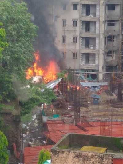 Mumbai plane crash live updates: Watch: ​​Private chartered plane take off despite the bad weather before accident; 5 dead, 2 injured in Ghatkopar plane crash