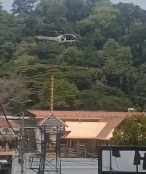 Case as Coast Guard chopper flies over Sabarimala shrine