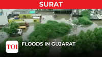 Flood-like situation in low-lying areas of Surat due to heavy rains in the Mithi Khadi region 
