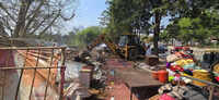Demolition drive clears illegal shops, shanties from key Sohna Road link in Gurgaon