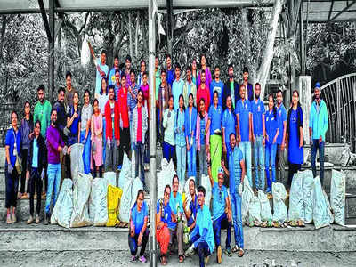 Volunteers clean up after litterbugs