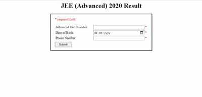 JEE Advanced Result 2020 Highlights: Over 43k qualifies exam, JoSAA counselling registration to begin today