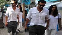 Arjun Rampal spotted outside a clinic with pregnant girlfriend Gabriella Demetraides 
