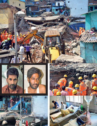 Illegal building collapses in Bhiwandi, killing three