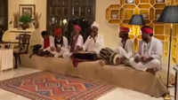 Watch: Congress MLAs enjoy folk performance at Suryagarh Hotel 