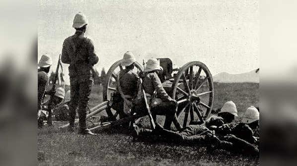 The British transformed the landscape of war in India with their weapons