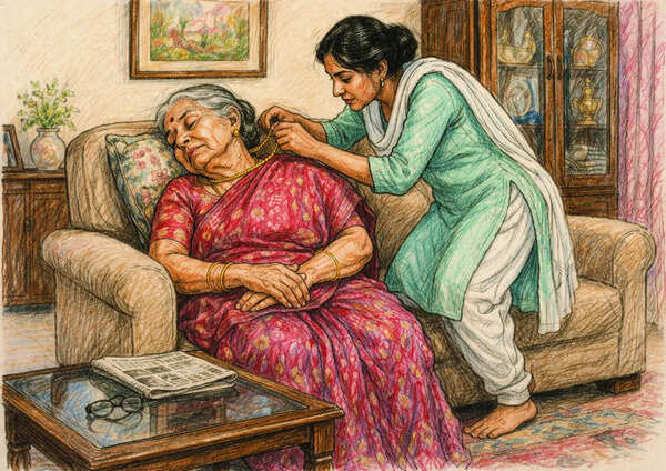 Woman poses as domestic help, drugs senior citizen & steals gold chain