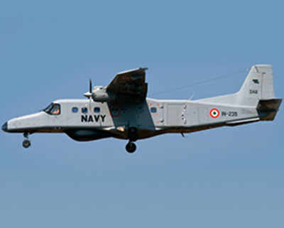 Navy aircraft crashes off Goa coast, two missing