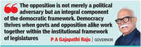 Goa governor calls for longer assembly sittings to ensure public issues get attention they deserve