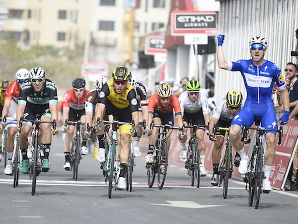 Abu Dhabi Tour: Elia Viviani sprints his way to Stage 2 win, claims Red Jersey