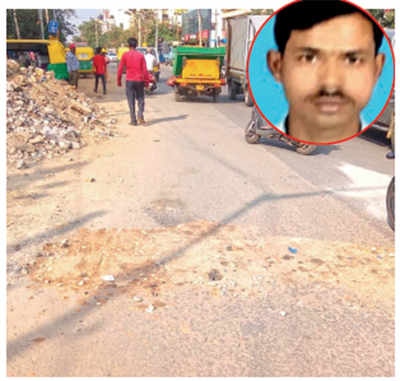 Tragedy in Kammanahalli: Another man killed due to potholes. Even HC’s oversight is not helping