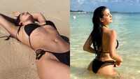 Natasa Stankovic raises the temperature on the beach 