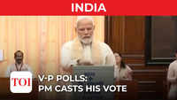 V-P polls: PM Modi casts his vote 