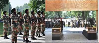 Kashmir: Army pays tribute to soldiers martyred in Qazigund attack