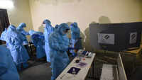 Chennai: Polling officers get ready with PPE kit to facilitate covid patients 