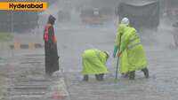 Hyderabad: Streets waterlogged following heavy rain 