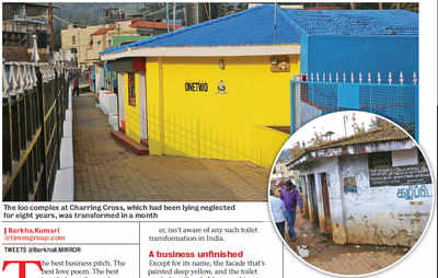 Madhavan Pillai, Shobana Chandrashekar, and Anita Nanjappa turned a discarded toilet complex into art gallery in Ooty