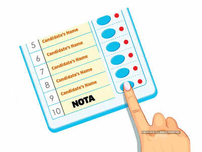 NOTA in second place