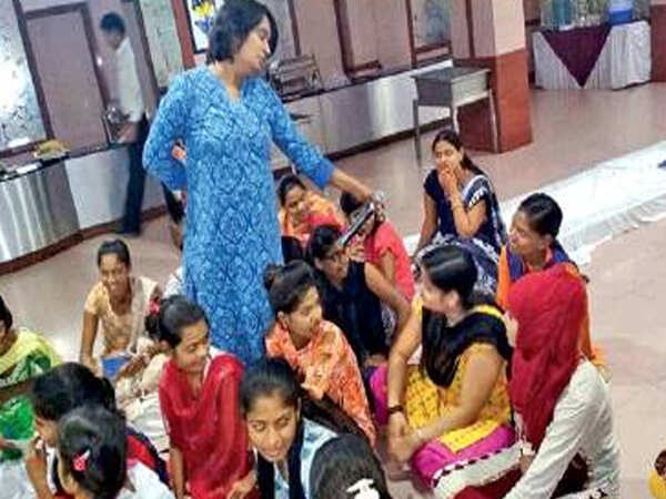 Girls from slums attend workshops on menstrual hygiene